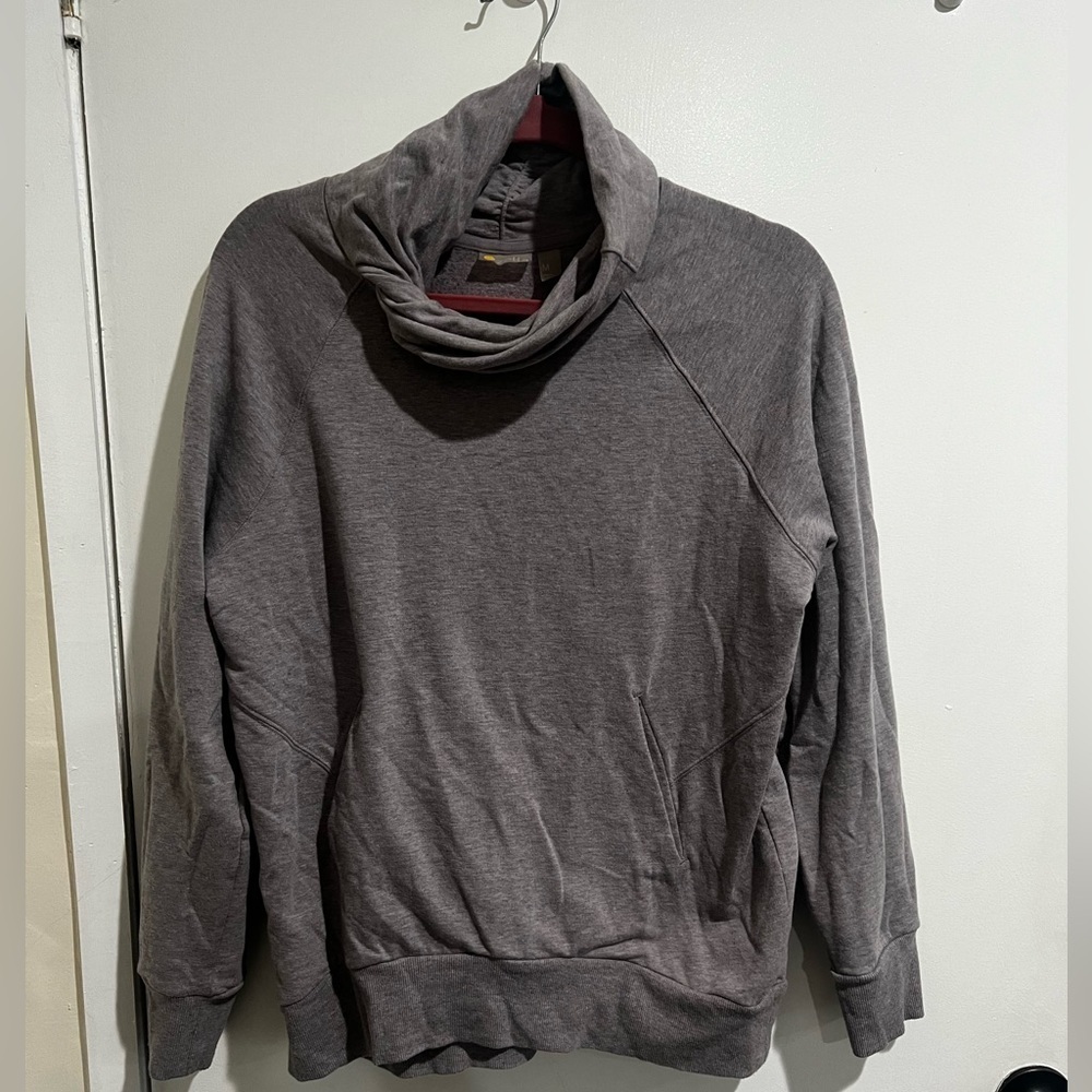 Zella pullover twisted cowl neck sweatshirt, medium